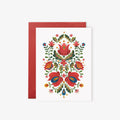 FOLK EMBROIDERY  | Greeting Card
