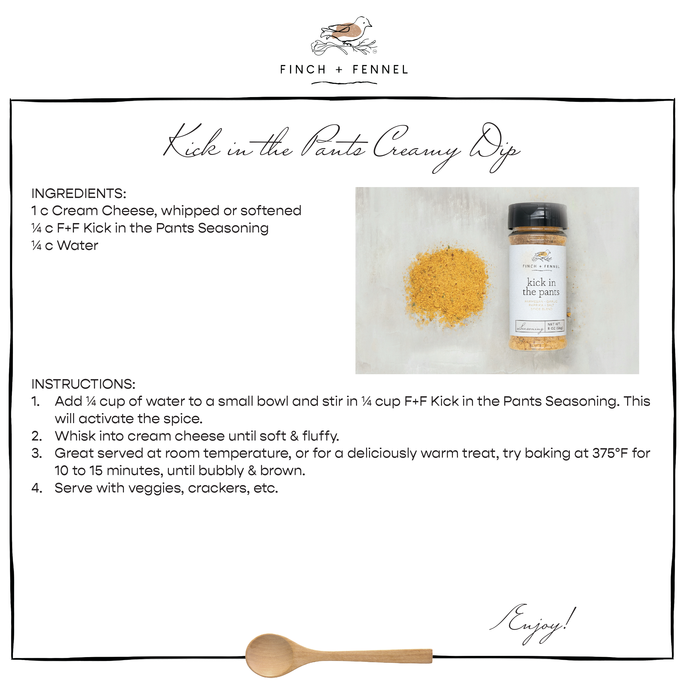 Kick in the Pants Seasoning | Finch & Fennel