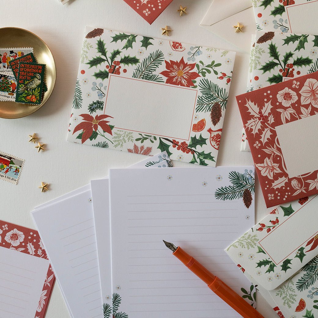 CHRISTMAS FLORA | Letter Writing Set