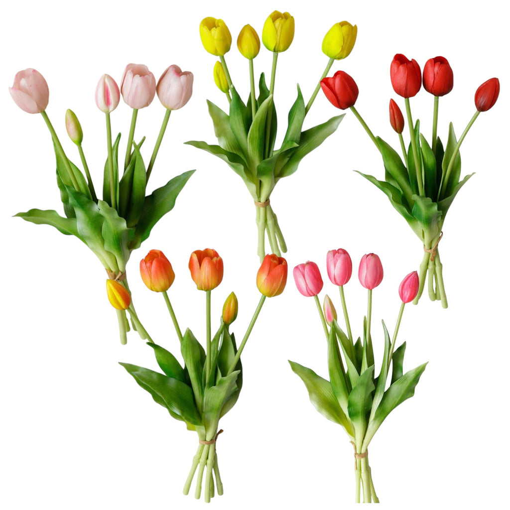 Real Touch Tulip Bundle Bouquet | 5 Colors
