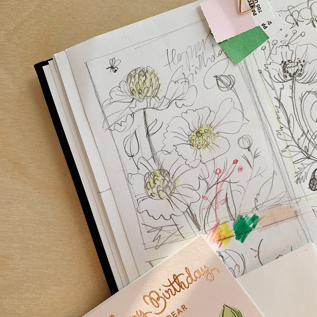 MATILIJA POPPY Birthday Card